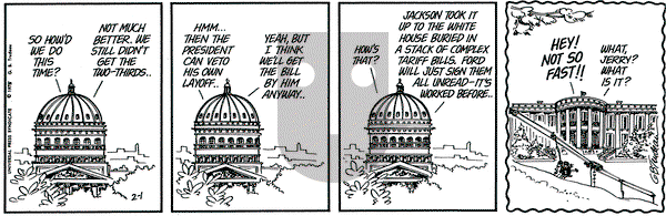 Doonesbury on Saturday February 1, 1975 Comic Strip