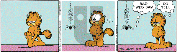 Garfield on Monday August 9, 2004 Comic Strip