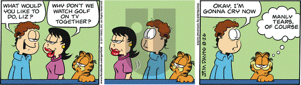 Garfield - Friday August 26, 2011 Comic Strip