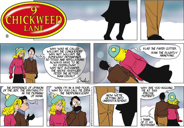 9 Chickweed Lane on Sunday December 13, 2015 Comic Strip