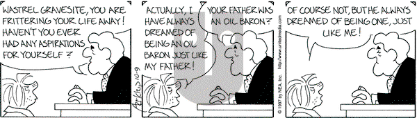The Born Loser on Thursday October 9, 1997 Comic Strip