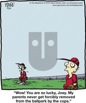 In the Bleachers on Wednesday May 21, 2014 Comic Strip
