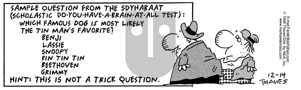 Frank and Ernest on Monday December 14, 1998 Comic Strip
