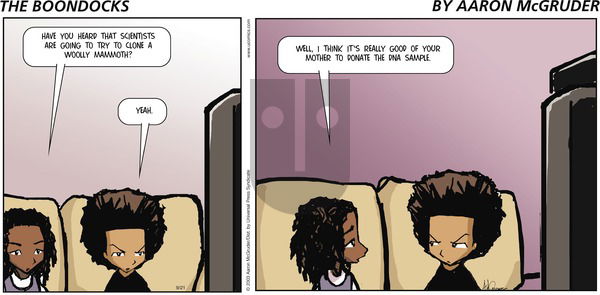 The Boondocks on Wednesday November 26, 2003 Comic Strip
