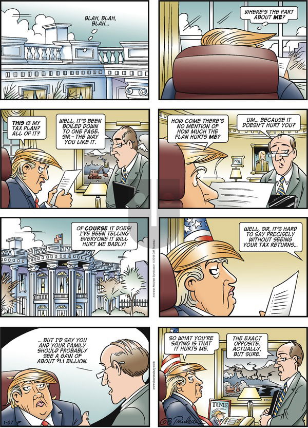Doonesbury on Sunday January 7, 2018 Comic Strip
