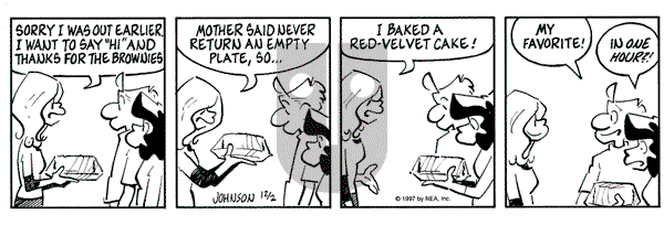 Arlo and Janis on Wednesday December 3, 1997 Comic Strip