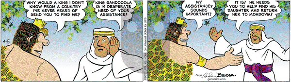 Alley Oop on Thursday April 5, 2012 Comic Strip