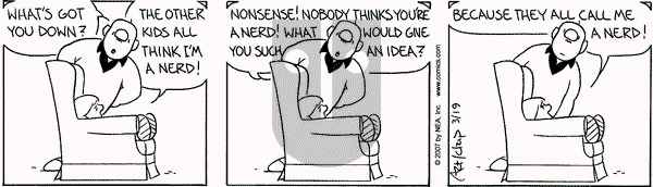 The Born Loser on Monday March 19, 2007 Comic Strip