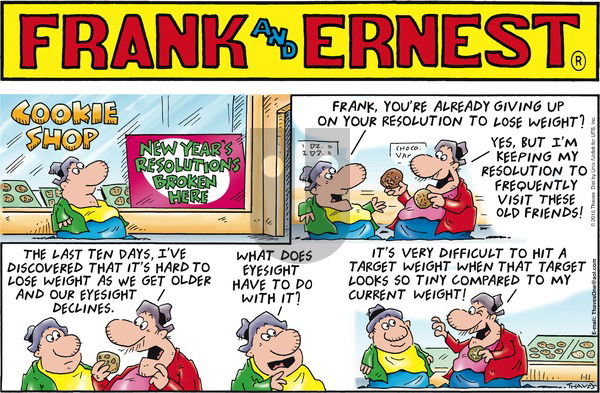 Frank and Ernest on Sunday January 11, 2015 Comic Strip