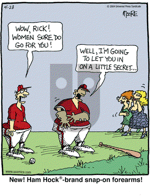 In the Bleachers on Friday April 23, 2004 Comic Strip