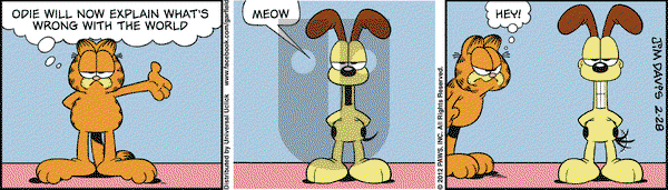 Garfield on Tuesday February 28, 2012 Comic Strip