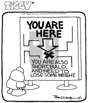 Ziggy on Monday April 1, 1996 Comic Strip