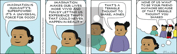 Nancy on Wednesday March 10, 2021 Comic Strip