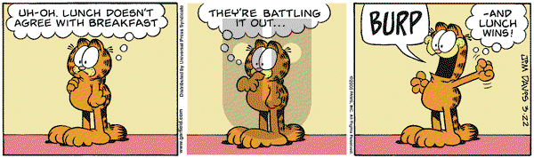 Garfield on Tuesday March 22, 2005 Comic Strip