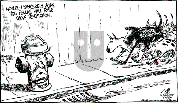 Pat Oliphant - Wednesday March 15, 1989 Comic Strip