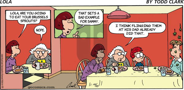 Lola on Sunday October 25, 2015 Comic Strip