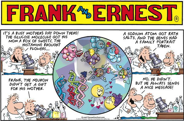 Frank and Ernest on Sunday May 13, 2012 Comic Strip