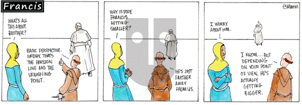 Francis on Tuesday April 22, 2025 Comic Strip