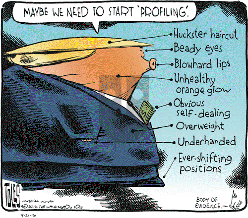 Tom Toles on Wednesday September 21, 2016 Comic Strip