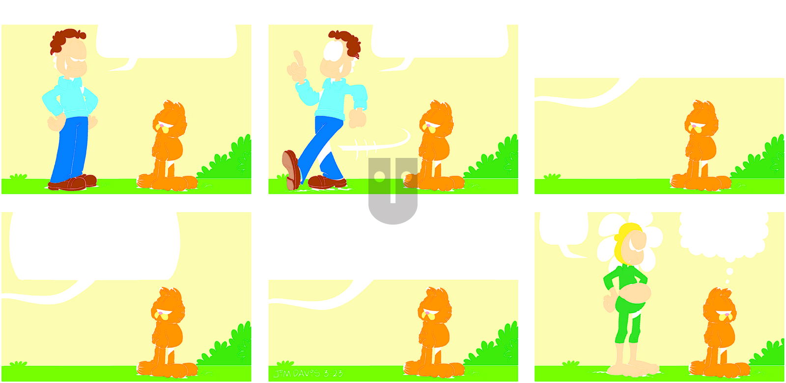 Garfield on Sunday March 23, 2014 Comic Strip