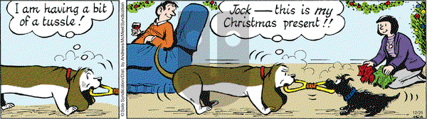 Fred Basset on Monday December 25, 2017 Comic Strip
