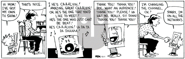 Calvin and Hobbes - Thursday October 1, 2020 Comic Strip