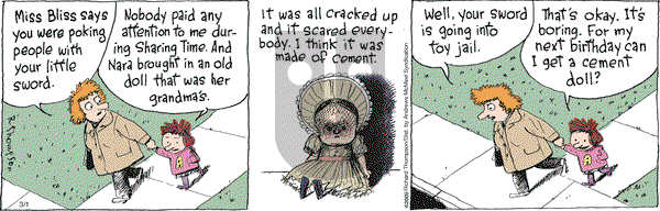 Cul de Sac - Friday March 1, 2019 Comic Strip