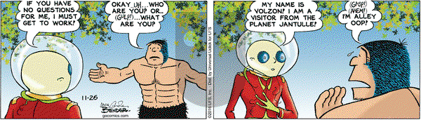 Alley Oop on Saturday November 26, 2016 Comic Strip