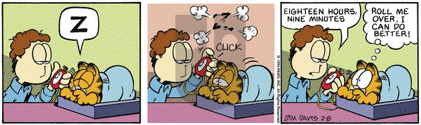 Garfield on Wednesday February 8, 1995 Comic Strip