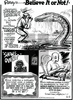 Ripley's Believe It or Not on Thursday February 2, 2006 Comic Strip