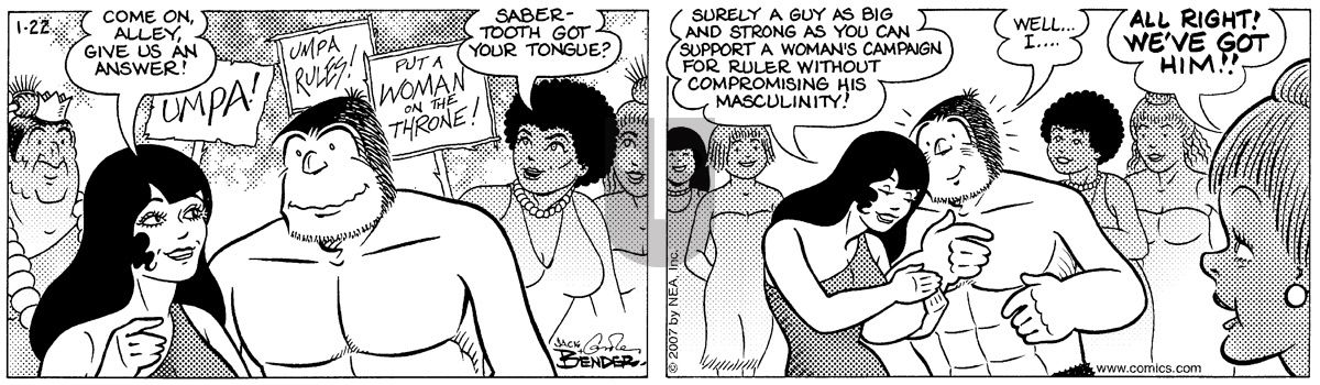 Alley Oop - Monday January 22, 2007 Comic Strip