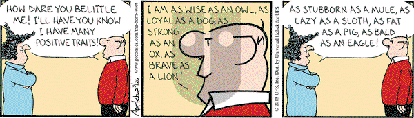 The Born Loser on Thursday March 26, 2015 Comic Strip