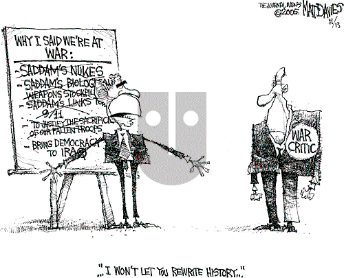 Matt Davies on Monday November 14, 2005 Comic Strip