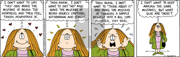 Cathy Classics - Thursday March 1, 2001 Comic Strip