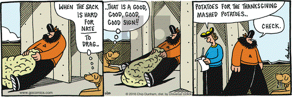 Overboard on Wednesday November 23, 2016 Comic Strip