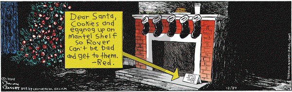 Red and Rover on Monday December 24, 2012 Comic Strip