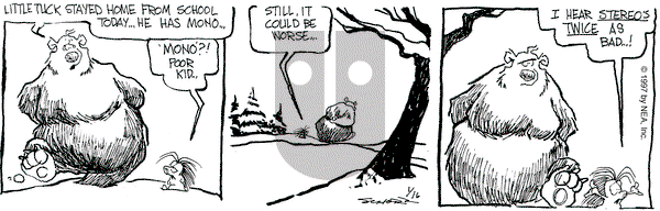The Grizzwells on Thursday January 16, 1997 Comic Strip