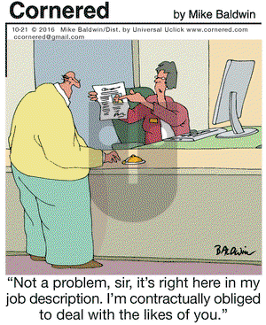 Cornered on Friday October 21, 2016 Comic Strip