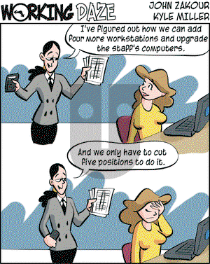 Working Daze on Friday August 29, 2003 Comic Strip