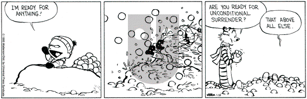 Calvin and Hobbes on Tuesday January 10, 1995 Comic Strip