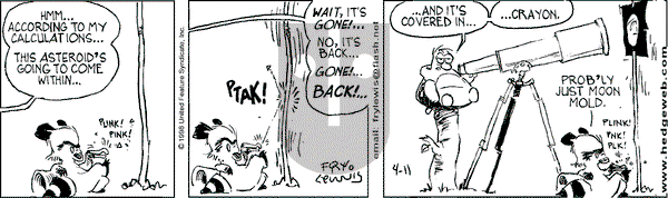Over the Hedge on Saturday April 11, 1998 Comic Strip