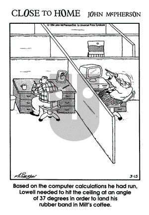 Close to Home on Tuesday March 15, 1994 Comic Strip