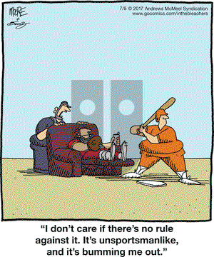 In the Bleachers on Saturday July 8, 2017 Comic Strip