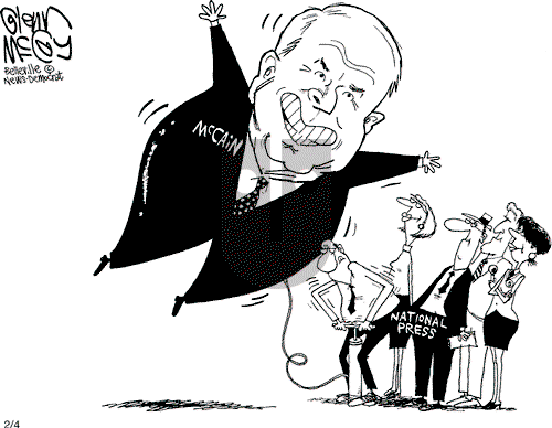 Glenn McCoy on Friday February 4, 2000 Comic Strip