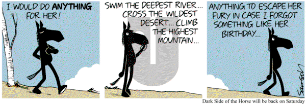 Dark Side of the Horse on Thursday November 28, 2013 Comic Strip