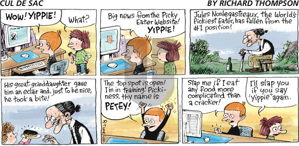 Cul de Sac on Sunday February 15, 2015 Comic Strip