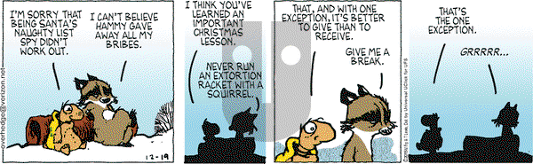 Over the Hedge on Saturday December 19, 2015 Comic Strip