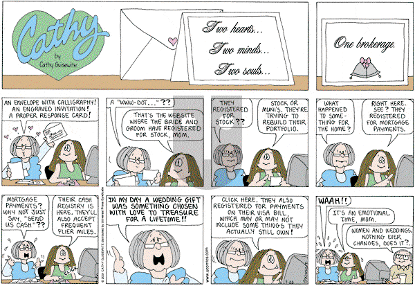 Cathy Classics - Sunday July 23, 2006 Comic Strip