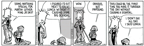 Frazz on Monday January 20, 2003 Comic Strip