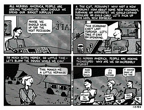 Ted Rall on Saturday January 17, 1998 Comic Strip